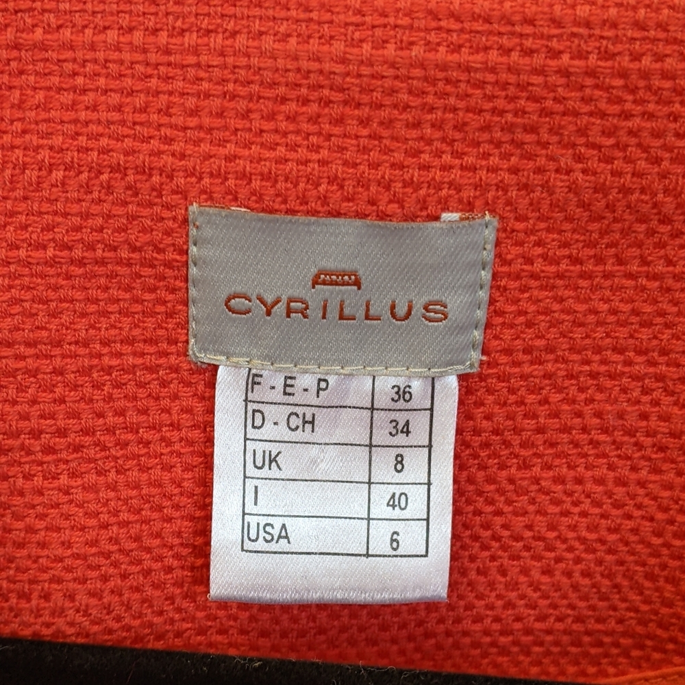 Cyrillus Burnt Orange Cropped Jacket – US 6 - Picture 3 of 6